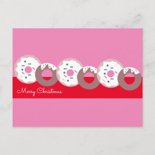 Carte Postale Pâtisserie Sprinkles Donuts de Noël  Joyeux Noël