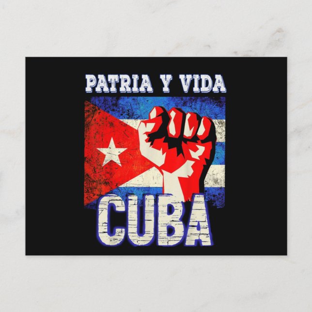 Carte Postale Patria y vida sos Cuba (Devant)