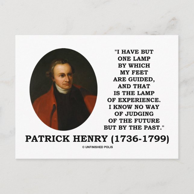 Carte Postale Patrick Henry Lamp De L'Expérience Jugement De L'A (Devant)