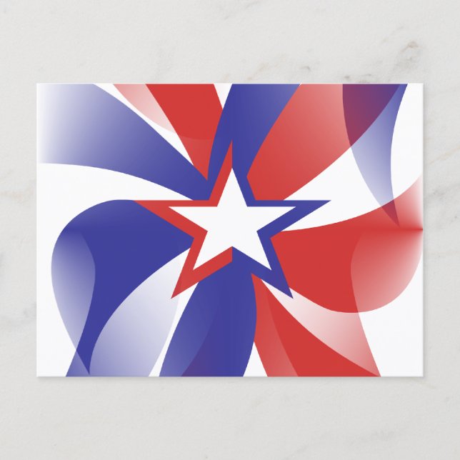 Carte postale patriotique Dazzle Me (Devant)