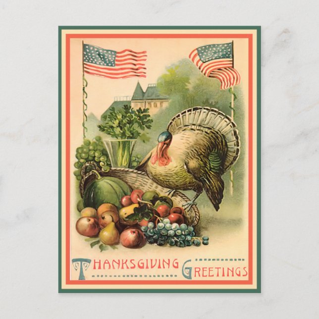 Carte postale Patriotique Thanksgiving (Devant)