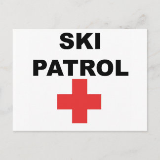 Carte Postale Patrouille de ski