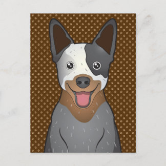 Carte Postale Patrouilles de dessin de chien de bétail australie
