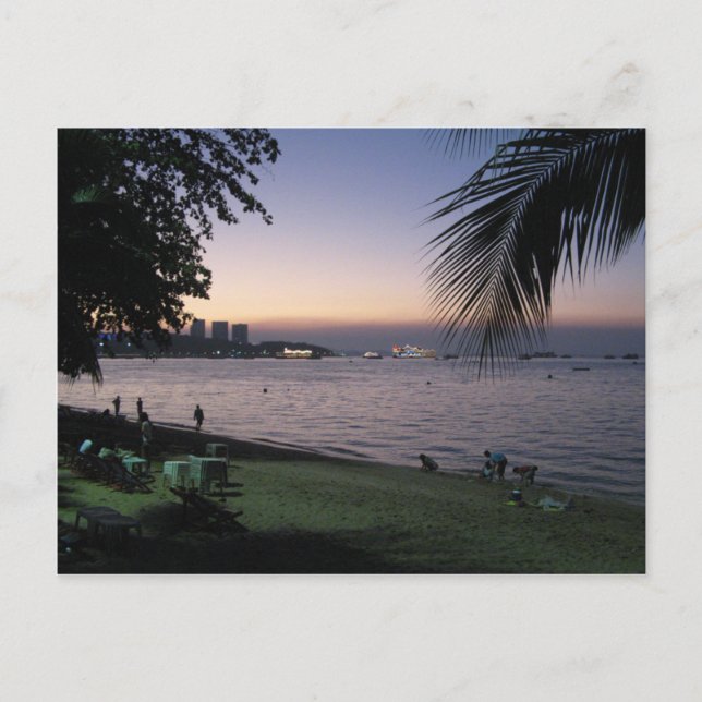 Carte Postale Pattaya Beach Sunset ... Chonburi, Thaïlande (Devant)