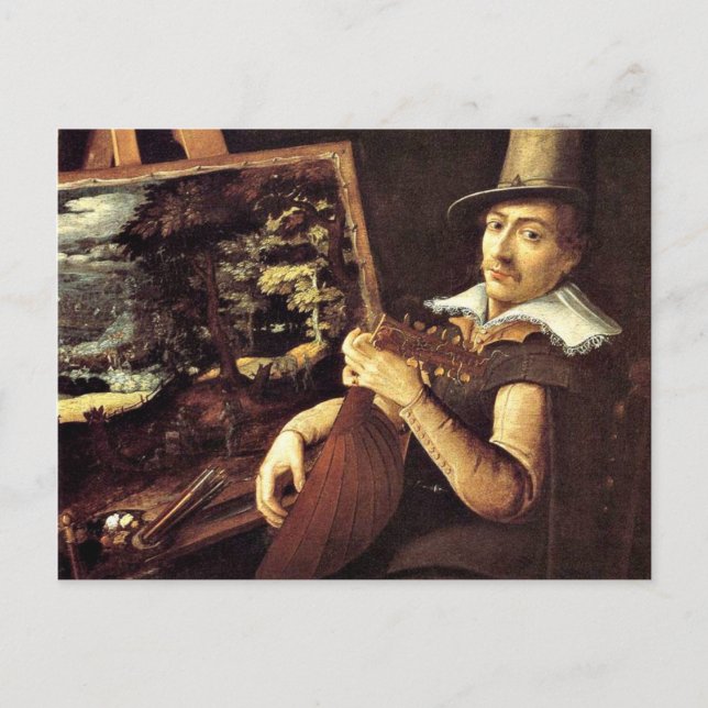 Carte Postale Paul Bril : Autoportrait, 1600 (Devant)