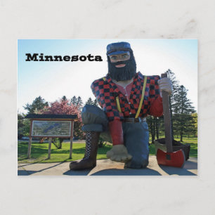 Carte Postale Paul Bunyan Minnesota Sourvenir