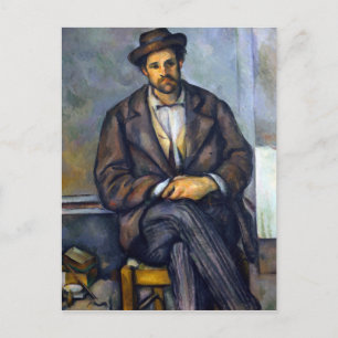 Carte Postale Paul Cezanne Assis Paysan
