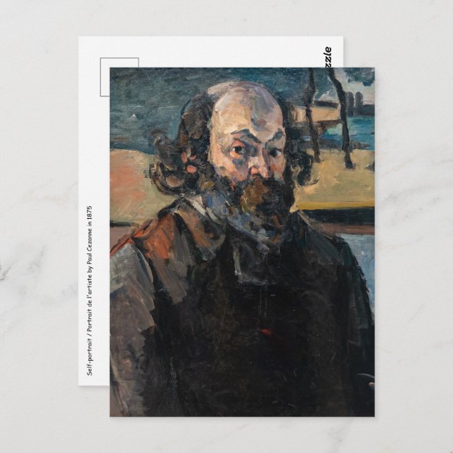 Carte Postale Paul Cezanne - Autoportrait (Devant / Derrière)