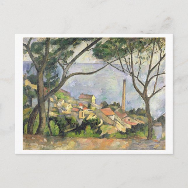 Carte Postale Paul Cezanne | La Mer à l'Estaque, 1878 (Devant)
