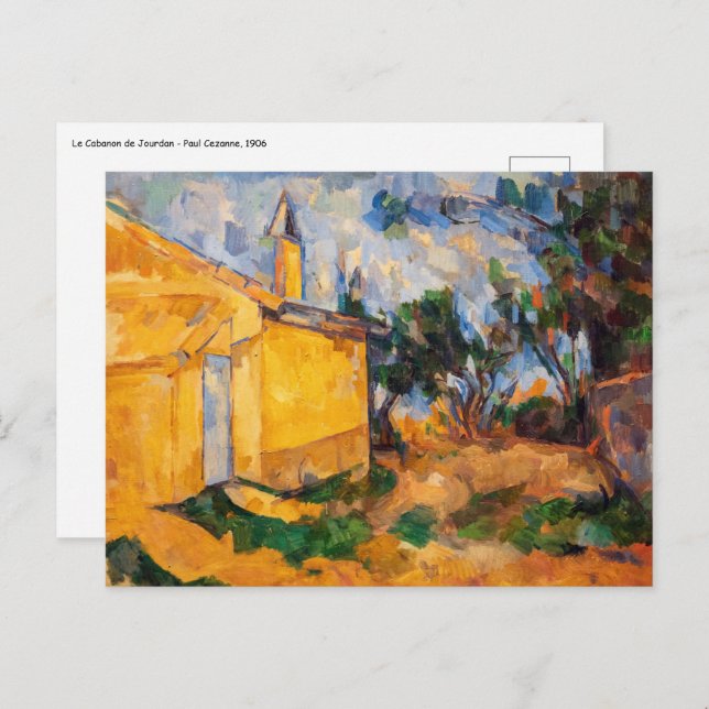 Carte Postale Paul Cezanne - Le Cabanon de Jourdan (Devant / Derrière)