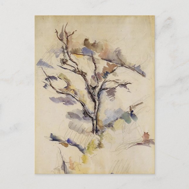 Carte Postale Paul Cezanne - Le Chêne (Devant)