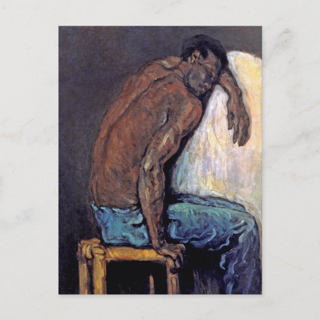 Carte Postale Paul Cezanne - Le nègre Scipion Peinture d'art fin (Devant)