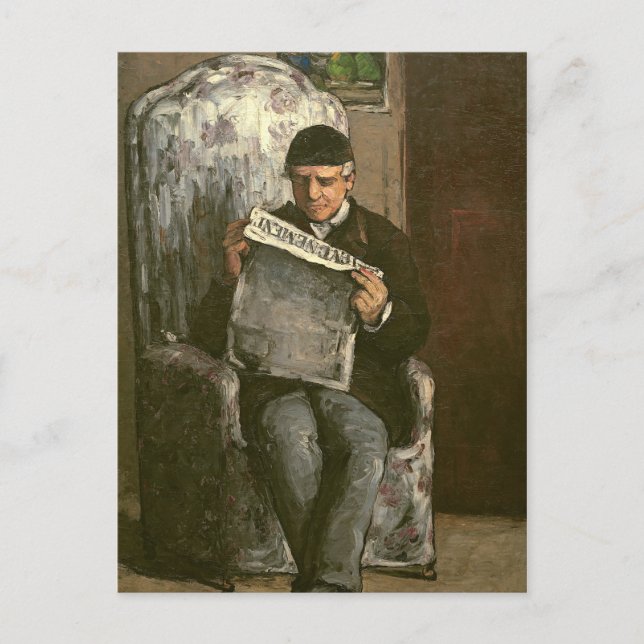 Carte Postale Paul Cezanne | le père de l'artiste, lisant le "v� (Devant)