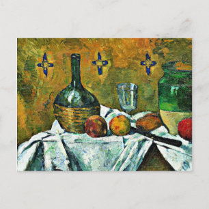 Carte Postale Paul Cezanne painting, Still Life with Flask