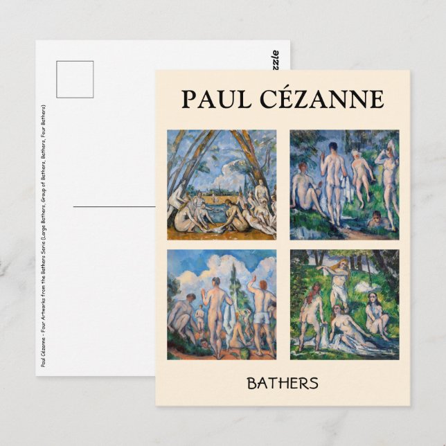 Carte Postale Paul Cezanne - Sélection des chefs-d'oeuvre de Bat (Devant / Derrière)