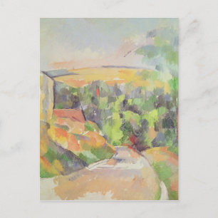 Carte Postale Paul Cezanne   The Bend in the road, 1900-06
