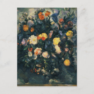 Carte Postale Paul Cezanne Vase de fleurs, 19e