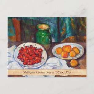 Carte Postale Paul Cezanne Vie Encore Avec Cerises Et Peines