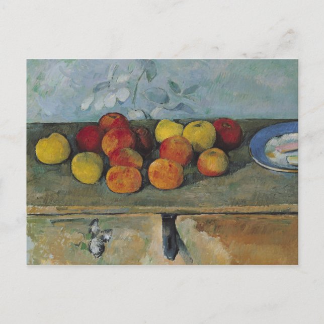 Carte Postale Paul Cezanne | Vie morte de pommes et de biscuits, (Devant)