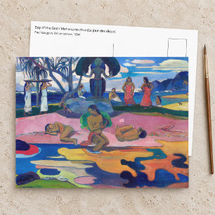 Carte Postale Paul Gauguin - Jour de la déesse / Mahana no atua