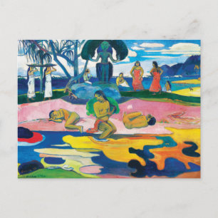 Carte Postale Paul Gauguin Jour du Dieu (Mahana no atua) Art