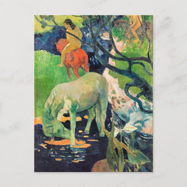 Carte Postale Paul Gauguin, Le Cheval Blanc (Devant)