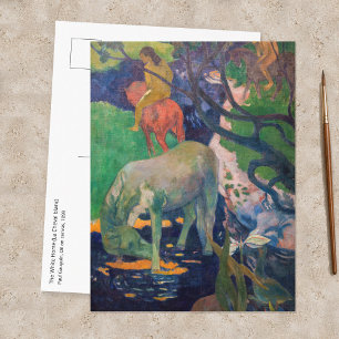 Carte Postale Paul Gauguin - Le Cheval blanc