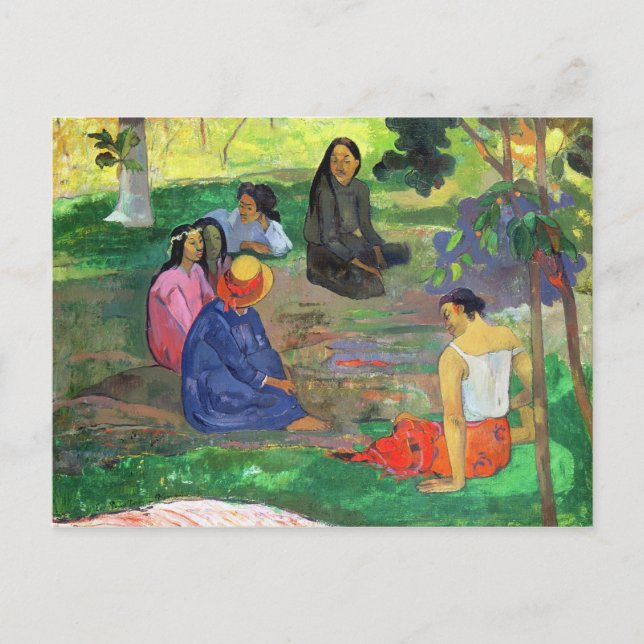 Carte Postale Paul Gauguin | Les Parau Parau, ou Conversation, (Devant)