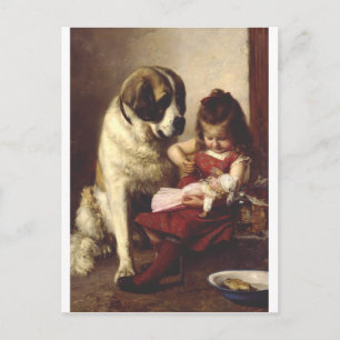 Carte Postale Paul Hermann Wagner : Meilleurs amis Art victorien