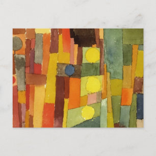 Carte Postale Paul Klee dans le style de Kairouan, aquarelle