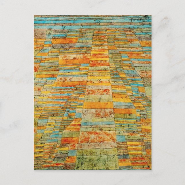 Carte postale Paul Klee Highways and Byways (Devant)
