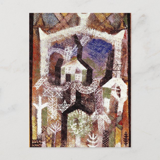 Carte Postale Paul Klee - Maisons d'été (Devant)