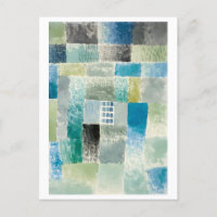Paul Klee Painting, "Première maison d'un règlemen