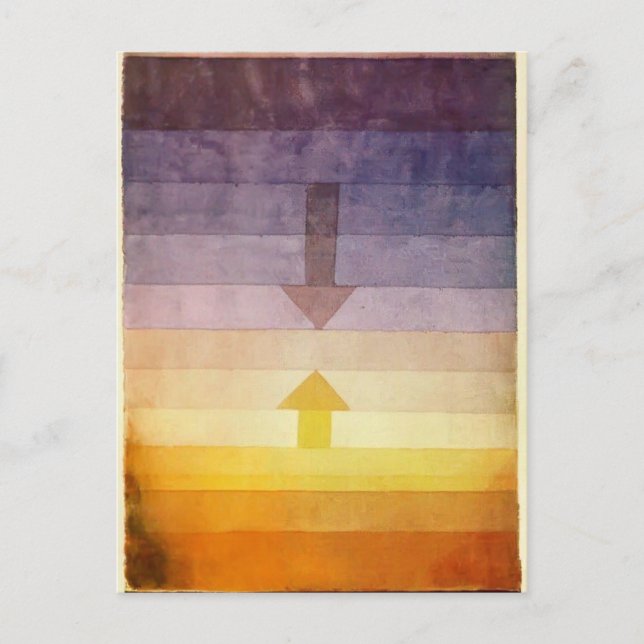 Carte Postale Paul Klee : Séparation en soirée (Devant)