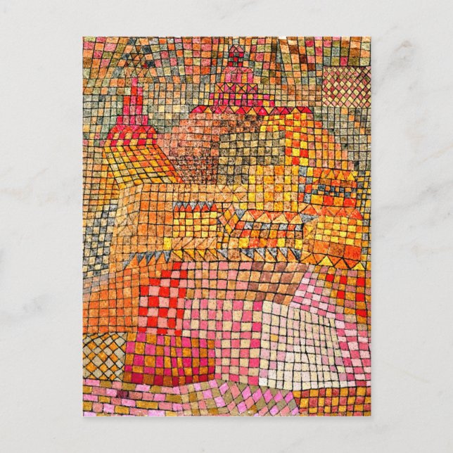 Carte Postale Paul Klee - Town Castle Kr. (Devant)