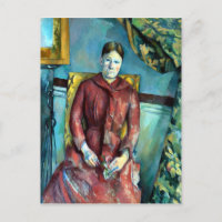 Paul Madame Cézanne en robe rouge