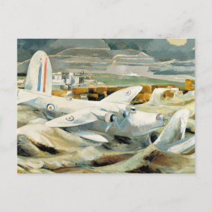 Carte Postale Paul Nash - Défense d'Albion, célèbre peinture,
