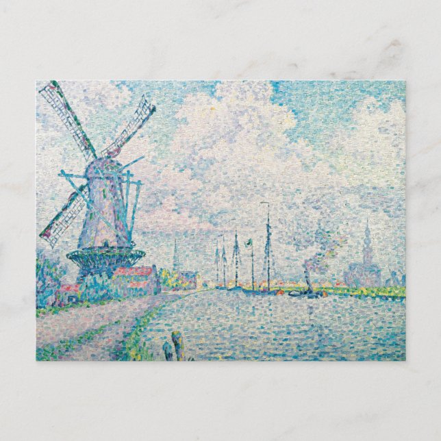 Carte Postale Paul Signac - Canal d'Overschie (Devant)
