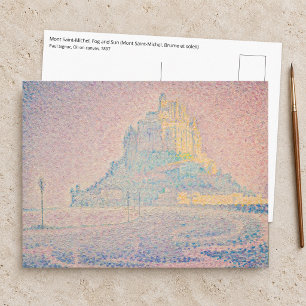 Carte Postale Paul Signac - Mont Saint Michel, Brume et Soleil