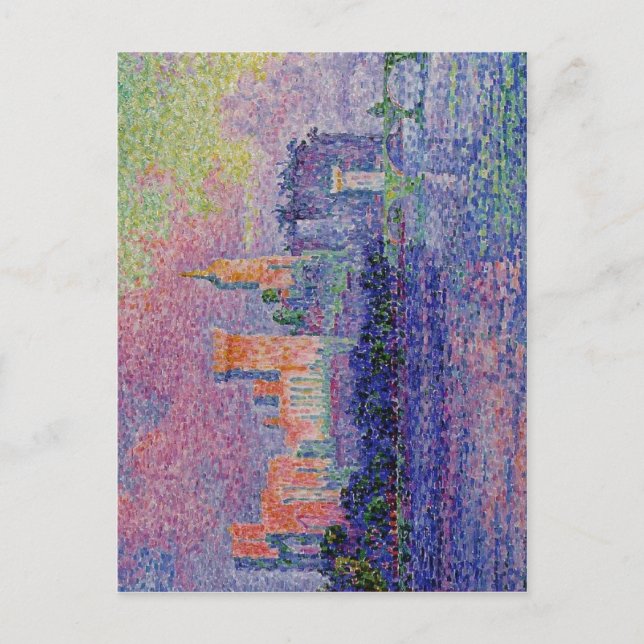 Carte Postale Paul Signac : Palace papal, Avignon, Paul 1900 (Devant)