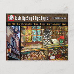 Carte Postale Paul's Pipe Shop Postcard
