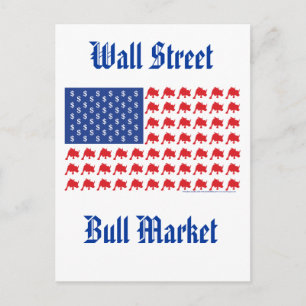 Carte Postale Pavillon américain de Wall Street Bull Market