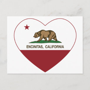 Carte Postale pavillon californien encinitas coeur