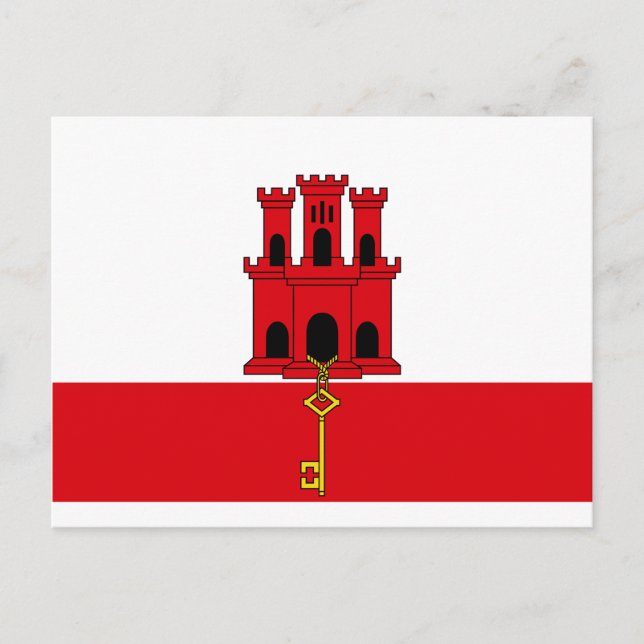 Carte Postale Pavillon Gibraltar (Devant)