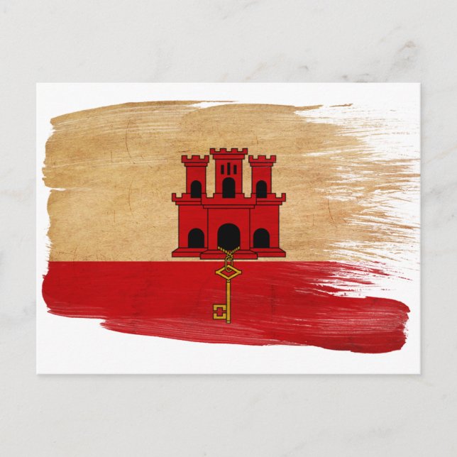 Carte postale Pavillon Gibraltar (Devant)