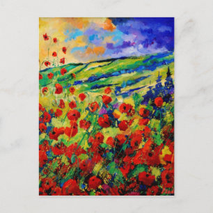 Carte Postale pavot rouge 78