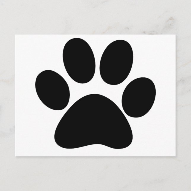 Carte Postale Paw animal (Devant)