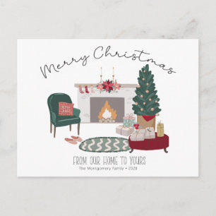 Carte Postale Pays accueillant Accueil Arbre de Noël   Joyeux No