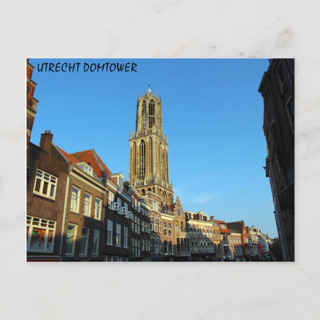 CARTE POSTALE - PAYS-BAS UTRECHT CITY DOMTOWER (Devant)