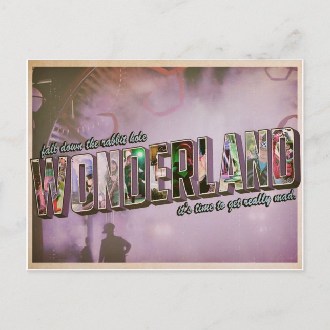 Carte Postale pays des merveilles. (Devant)